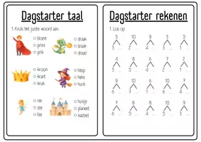 Voorbeeld - Dagstarters voor het Tweede Leerjaar | L2 | Groep 4 - Start - Pagina 1