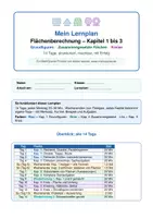 Vorschau - Prüfungsvorbereitung - 14-Tage-Lernplan Flächenberechnung - Deckblatt