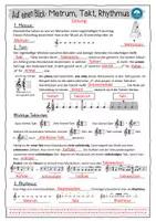 Vorschau - Arbeitsblätter - Auf einen Blick - Metrum, Takt, Rhythmus - Seite 3
