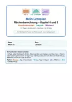 Vorschau - Prüfungsvorbereitung - 14-Tage-Lernplan Integralrechnung & Flächenberechnung - Deckblatt