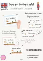 Vorschau - Anderer Materialtyp - Reflexionsfächer - Let's reflect I Basics for Teaching English - Deckblatt