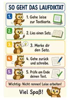 Vorschau - Arbeitsblätter - Laufdiktat - Klasse 2 - Seite 1