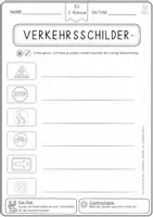 Vorschau - Arbeitsblätter - Verkehrserziehung Klasse 2 – Arbeitsblätter mit Lösungen - Seite 3