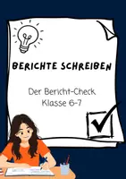Vorschau - Arbeitsblätter - Der Bericht-Check - Deckblatt