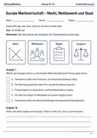 Vorschau - Arbeitsblätter - Soziale Marktwirtschaft Basisscreening Klasse 9–10 - Deckblatt