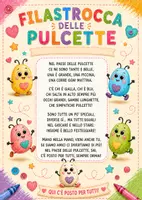 anteprima - Programmi scolastici / Materiali per docenti - Filastrocca Pulcette Una rima per stare bene insieme | GRATIS - Pagina di copertina