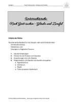 Vorschau - Stundenentwürfe - Nach Gott suchen - Glaube und Zweifel - Auswirkungen von (Un-)Glaube - Deckblatt