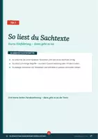 Vorschau - Arbeitsblätter - Sachtexte & Textverständnis Trainingsheft Deutsch Klasse 9/10 mit Lösungen – 90 Seiten | Abschlussprüfung 2027 Realschule BW | Federführend - Seite 3