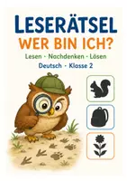 Vorschau - Arbeitsblätter - Leseverständnis - Wer bin ich? mit Lösungen für Klasse 2 - Deckblatt