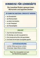 Vorschau - Arbeitsblätter - Leseverständnis - Wer bin ich? mit Lösungen für Klasse 2 - Seite 1
