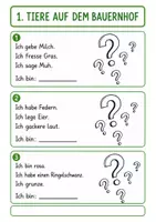 Vorschau - Arbeitsblätter - Leseverständnis - Wer bin ich? mit Lösungen für Klasse 2 - Seite 2
