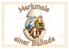 Vorschau - Poster - Ballade/Balladenmerkmale – Tafelmaterial für den Deutschunterricht - Seite 1