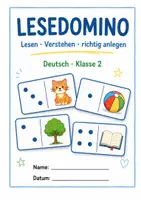 Vorschau - Spiele - Lesedomino - Klasse 2 mit Lösungen - Deckblatt