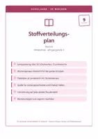 Vorschau - Lehrpläne/Lehrermaterial - Stoffverteilungsplan Deutsch 9 Mittelschule - Deckblatt