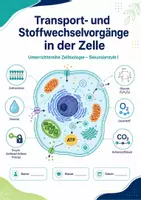 Vorschau - Arbeitsblätter - Transport- und Stoffwechselvorgänge in der Zelle – Unterrichtsreihe Zellbiologie - Seite 1