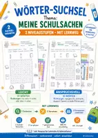 Vorschau - Spiele - Wörter-Suchsel Start-Bundle – 5 lebensnahe Themen, 2 Niveaustufen und farbige Lösungen - Seite 1