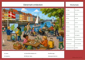 Vorschau - Arbeitsblätter - Dänemark Wimmelbild-Lernheft DaZ/DaF mit Lösungen - Seite 2