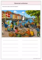 Vorschau - Arbeitsblätter - Dänemark Wimmelbild-Lernheft DaZ/DaF mit Lösungen - Seite 3