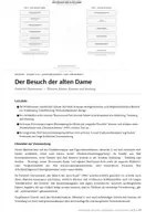 Vorschau - Arbeitsblätter - Der Besuch der alten Dame: Interpretations- und Themenheft: Rache, Gerechtigkeit & Mitläufertum mit Lösungen (Klasse 9/10) - Seite 1