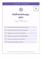 Vorschau - Lehrpläne/Lehrermaterial - Stoffverteilungsplan Englisch 8 Gymnasium - Deckblatt