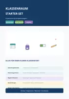 Vorschau - Arbeitsblätter - Klassenraum Starter-Set – Schuljahresbeginn - Seite 1