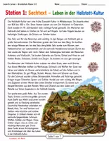 Vorschau - Stundenentwürfe - Die Hallstatt-Kultur – Sachtext, Leseverständnis & Wortschatz | 6 Lernstationen + Lösungen | 3.–5. Klasse - Seite 1