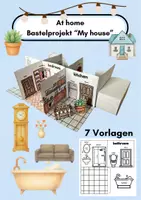 Vorschau - Mal- und Bastelvorlagen - Bastelprojekt: At home / My house Englisch Grundschule - Deckblatt