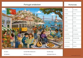Vorschau - Arbeitsblätter - Portugal Wimmelbild-Lernheft DaZ/DaF mit Lösungen - Seite 2