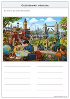Vorschau - Arbeitsblätter - Großbritannien Wimmelbild-Lernheft DaZ/DaF mit Lösungen - Seite 3