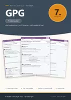 Vorschau - Test - Lernzielkontrollen GPG Mittelschule Klasse 7 – A/B - Deckblatt