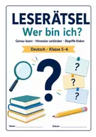 Vorschau - Arbeitsblätter - Leseförderung: Wer bin ich? - Klasse 5-6 mit Lösungen - Deckblatt