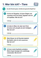 Vorschau - Arbeitsblätter - Leseförderung: Wer bin ich? - Klasse 5-6 mit Lösungen - Seite 1