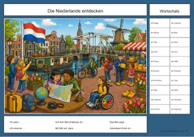 Vorschau - Arbeitsblätter - Niederlande Wimmelbild-Lernheft DaZ/DaF mit Lösungen - Seite 2