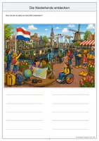 Vorschau - Arbeitsblätter - Niederlande Wimmelbild-Lernheft DaZ/DaF mit Lösungen - Seite 3