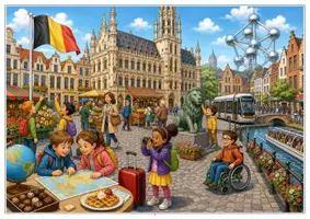 Vorschau - Arbeitsblätter - 10 Länder-Wimmelbild-Lernhefte DaZ/DaF: Europa - Seite 2