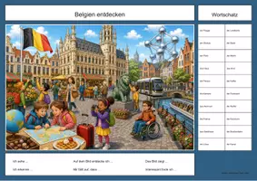 Vorschau - Arbeitsblätter - 10 Länder-Wimmelbild-Lernhefte DaZ/DaF: Europa - Seite 3
