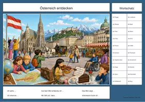 Vorschau - Arbeitsblätter - Österreich Wimmelbild-Lernheft DaZ/DaF mit Lösungen - Seite 2