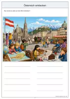 Vorschau - Arbeitsblätter - Österreich Wimmelbild-Lernheft DaZ/DaF mit Lösungen - Seite 3