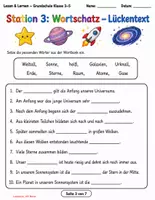 Vorschau - Stundenentwürfe - Der Urknall – Sachtext, Leseverständnis & Wortschatz | 6 Lernstationen + Lösungen | 3.–5. Klasse - Seite 3