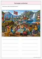 Vorschau - Arbeitsblätter - Norwegen Wimmelbild-Lernheft DaZ/DaF mit Lösungen - Seite 3