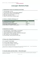 Vorschau - Arbeitsblätter - Übungen: "Wörtliche Rede" - Seite 2