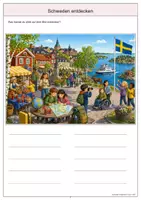 Vorschau - Arbeitsblätter - Schweden Wimmelbild-Lernheft DaZ/DaF mit Lösungen - Seite 3