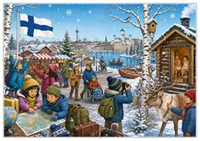 Vorschau - Arbeitsblätter - Finnland Wimmelbild-Lernheft DaZ/DaF mit Lösungen - Seite 1