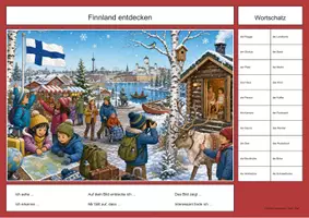 Vorschau - Arbeitsblätter - Finnland Wimmelbild-Lernheft DaZ/DaF mit Lösungen - Seite 2