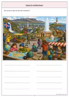 Vorschau - Arbeitsblätter - Island Wimmelbild-Lernheft DaZ/DaF mit Lösungen - Seite 3