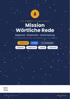 Vorschau - Stundenentwürfe - Wörtliche Rede Klasse 5 differenziert – Begleitsatz & Zeichensetzung üben - Seite 1