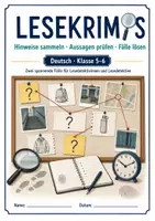 Vorschau - Arbeitsblätter - Leseförderung - Lesekrimi Klasse 5-6 mit Lösungen - Deckblatt