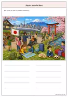 Vorschau - Arbeitsblätter - Japan Wimmelbild-Lernheft DaZ/DaF mit Lösungen - Seite 3