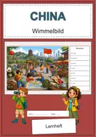 Vorschau - Arbeitsblätter - China Wimmelbild-Lernheft DaZ/DaF mit Lösungen - Deckblatt