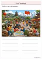 Vorschau - Arbeitsblätter - China Wimmelbild-Lernheft DaZ/DaF mit Lösungen - Seite 3